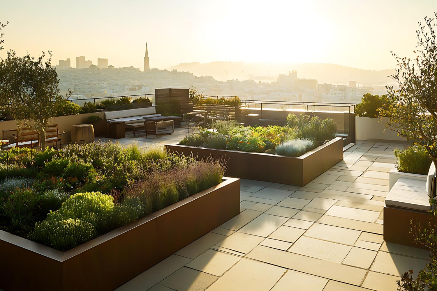 Roof Garden moderno